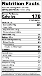 Super Omega Squares - Variety Pack Nutrition Facts