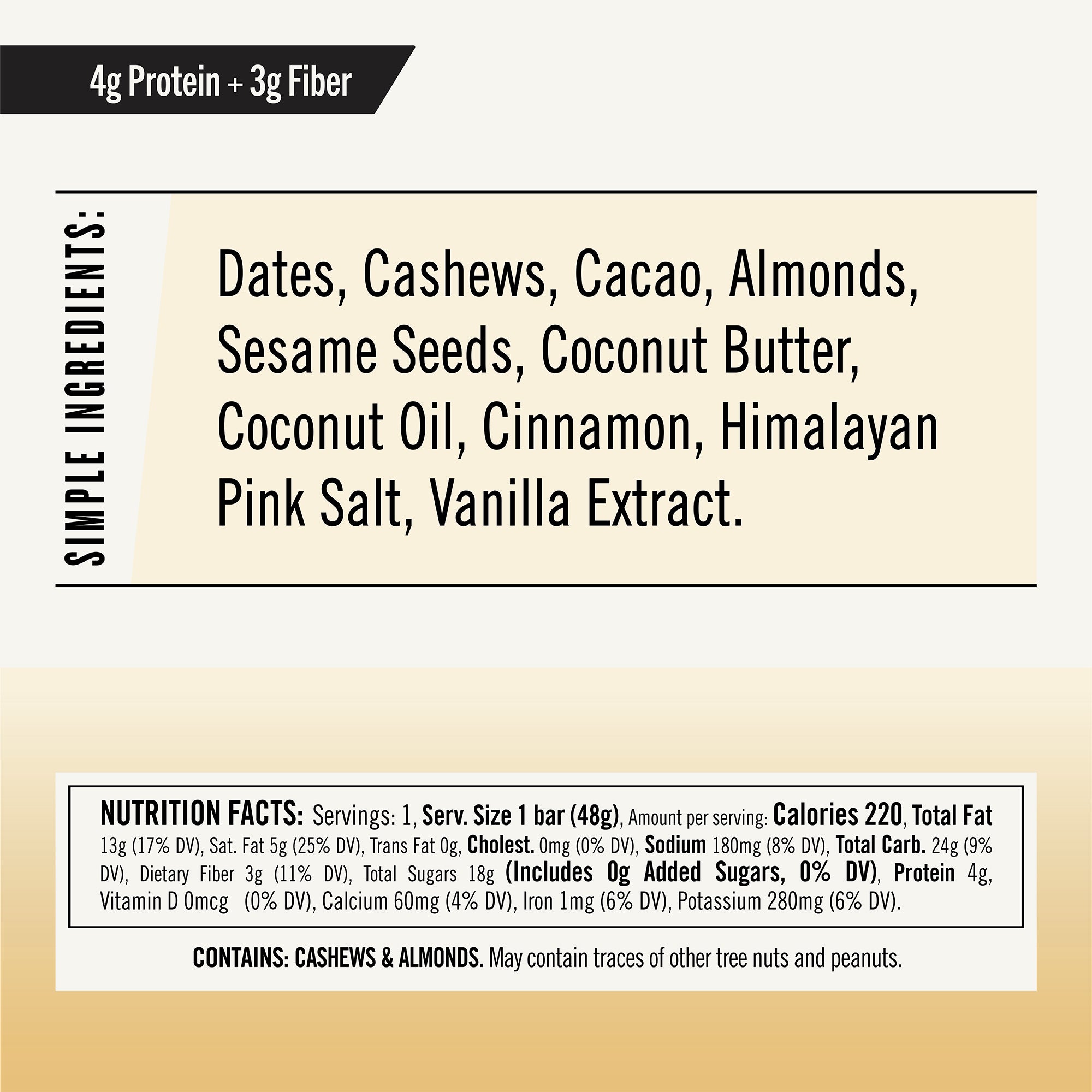 Snickerdoodle Cashew Tahini - Ingredients