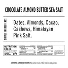 Chocolate Almond Butter Sea Salt - Ingredients